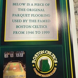 Authentic piece of Boston Garden floor